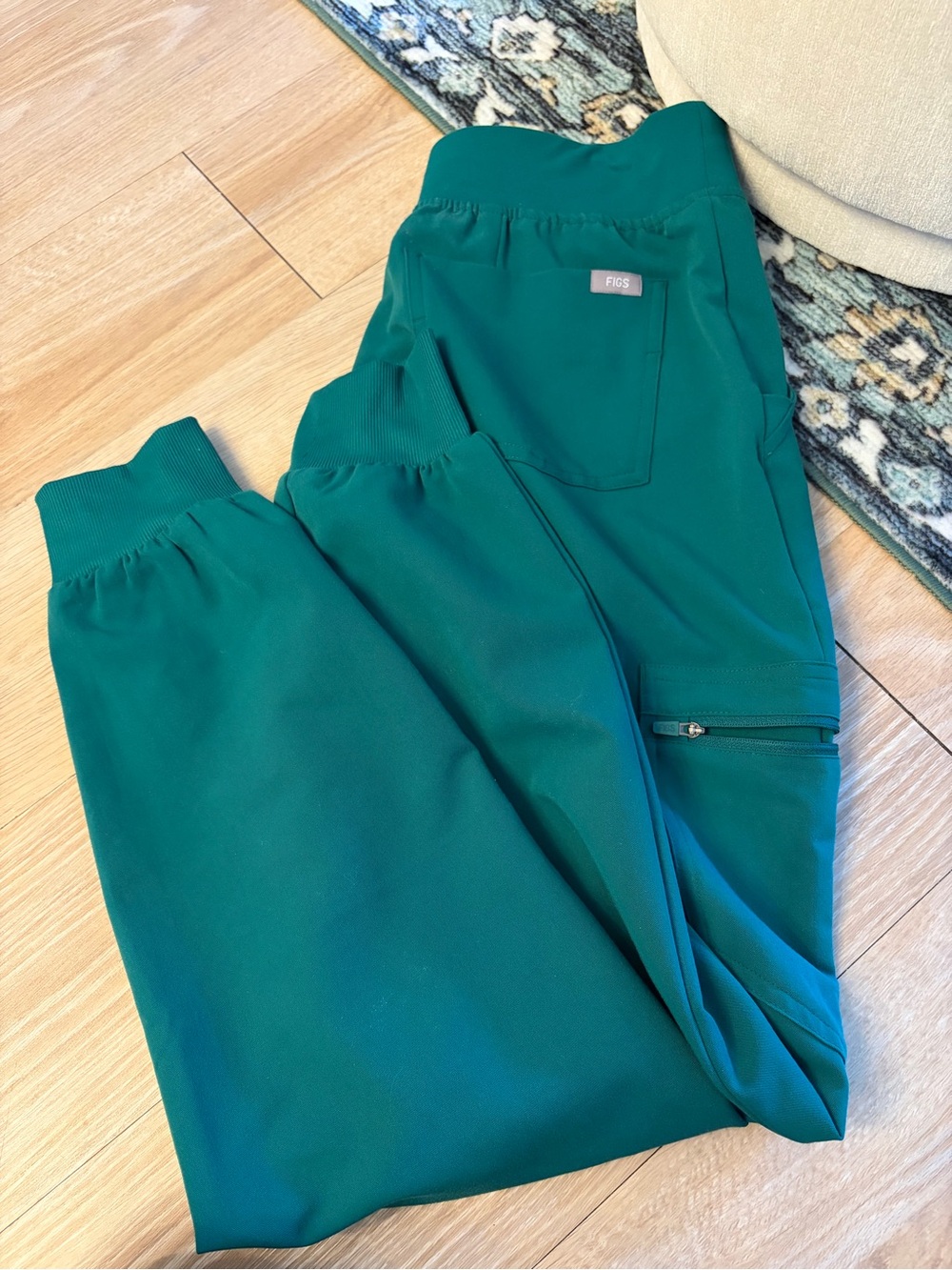 Figs Teal Track Pants